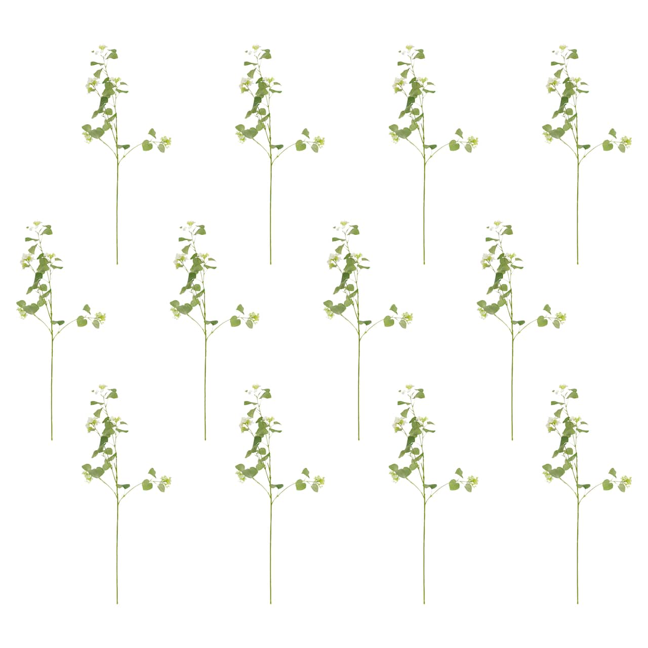 12 Pack: 34" White Hydrangea Branch Stem by Ashland®